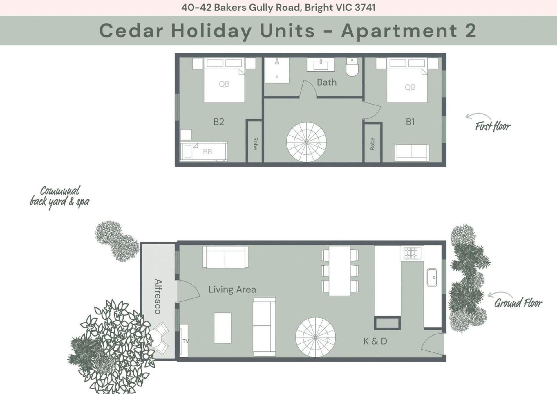 Cedar Units - 2 Holiday home
